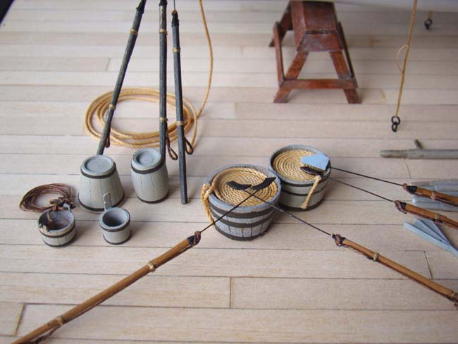 An exceptionally well made scratch built model of a circa 1870 "BEETLE WHALEBOAT" — image 5